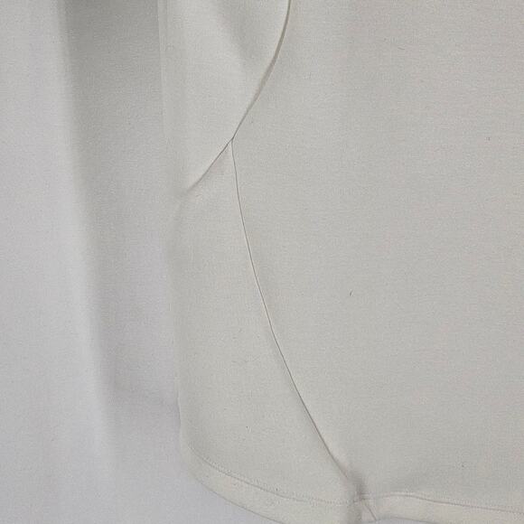 BUFFBUNNY COLLECTION WOMEN'S WHITE PULL-OVER TURTLENECK SWEATSHIRT – SIZE SMALL - Picture 4 of 8